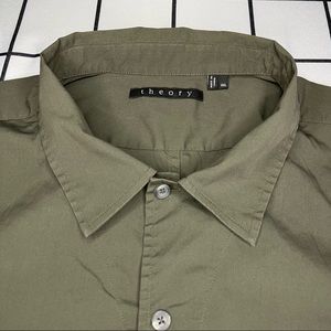 Size XXL: Theory Long Sleeve Double Pocket Casual Button Up